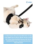 Kedi Taşıma Çantası Kırılmaz Büyük Boy Uçak İçin Uygun + Kedi Göğüs Boyun Tasması + Kedi Oyuncağı